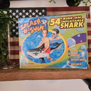 Splash-N-Swim 54" Ride On Inflatable Shark‎